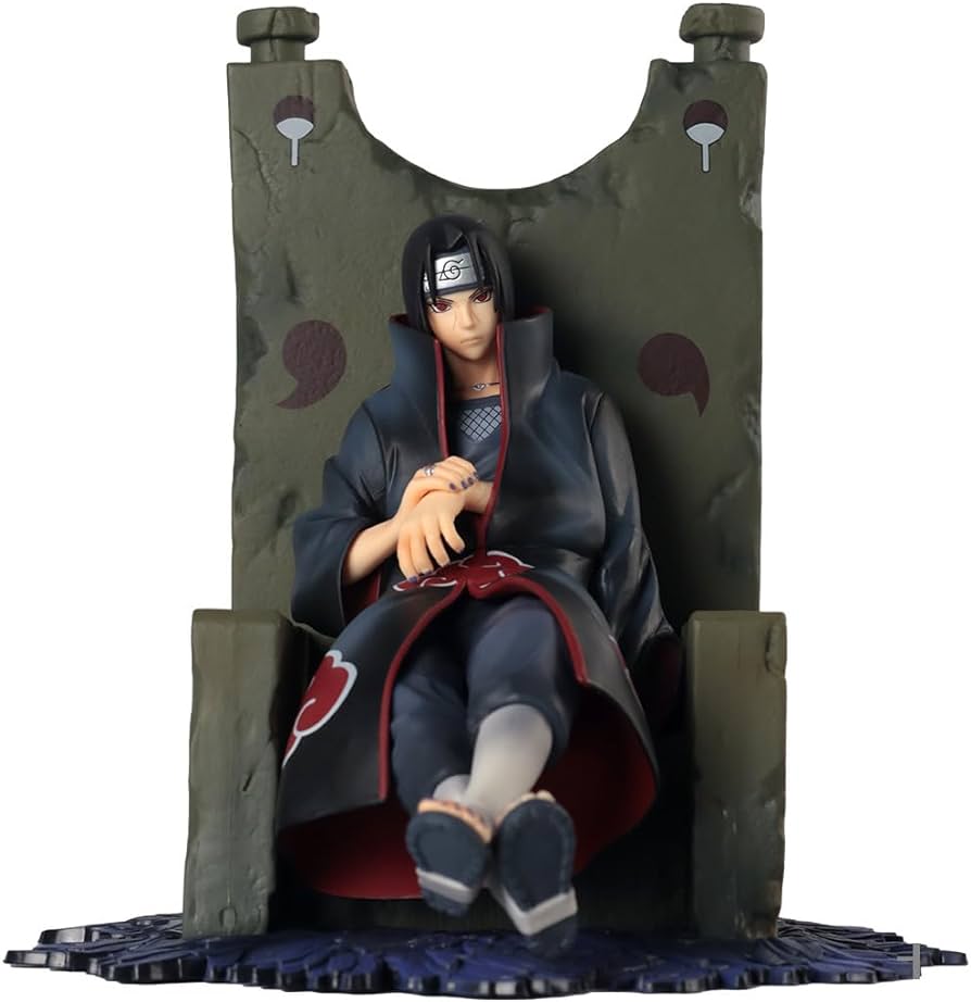 ITACHI UCHIHA SENTADO EN SU TRONO NARUTO SHIPPUDEN BANPRESTO 6.3 PULGADAS