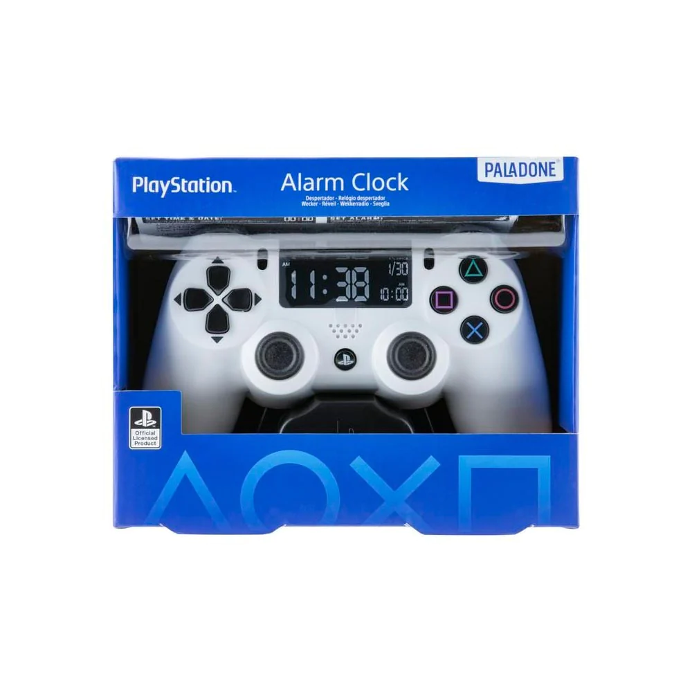 RELOJ DESPERTADOR PLAYSTATION WHITE PALADONE PRODUCTS PALADONE PRODUCTS 3.9 x 5.9 PULGADAS