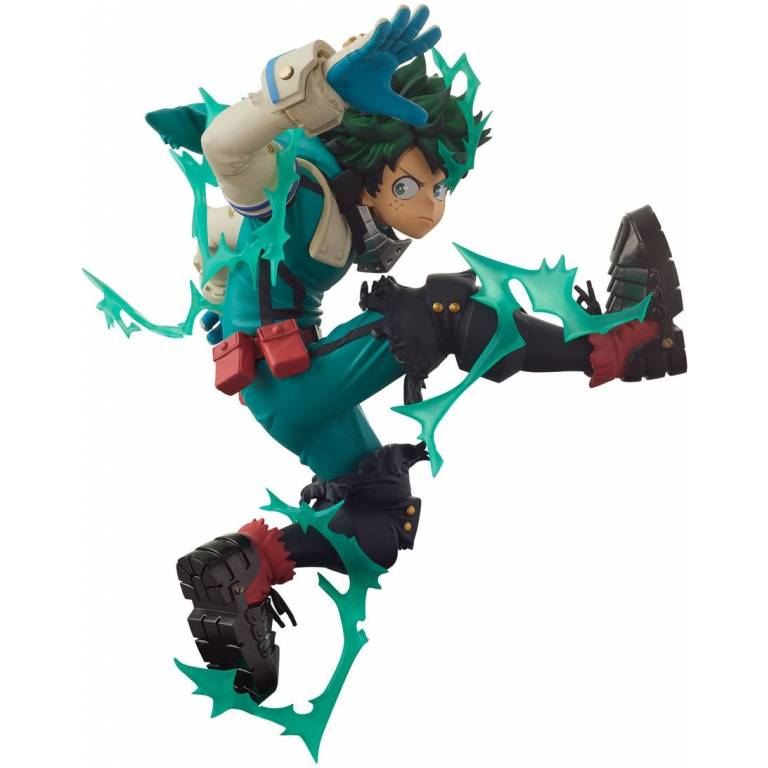 IZUKU MIDORIYA SALTANDO CON RAYOS AL REDEDOR MY HERO ACADEMIA BANPRESTO 7,09 PULGADAS