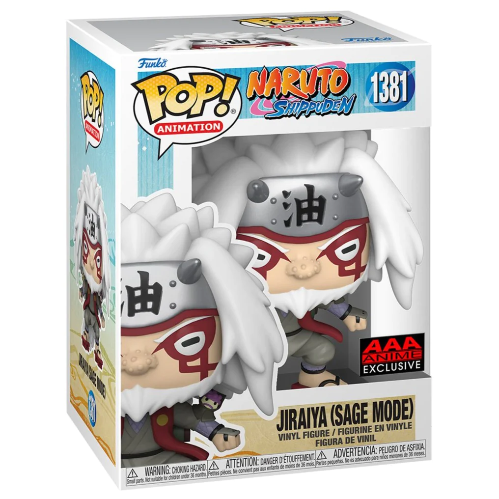 JIRAIYA (SAGE MODO) NARUTO SHIPPUDEN FUNKO 1381 3.75 PULGADAS