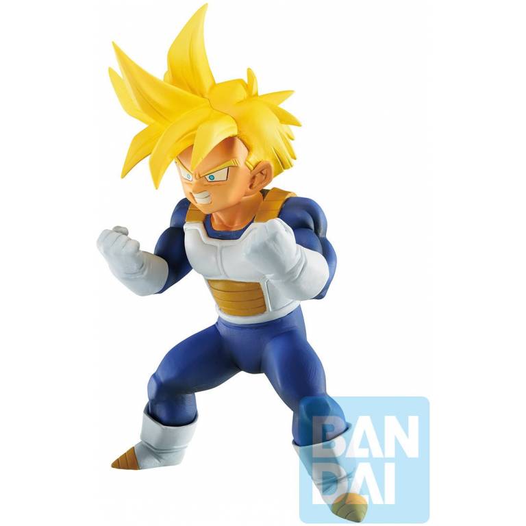 GOHAN PEQUENO SUPER SAIYAN DE PIE CON PUÑOS HACIA ARRIBA ICHABANSHO 3.6 PULGADAS