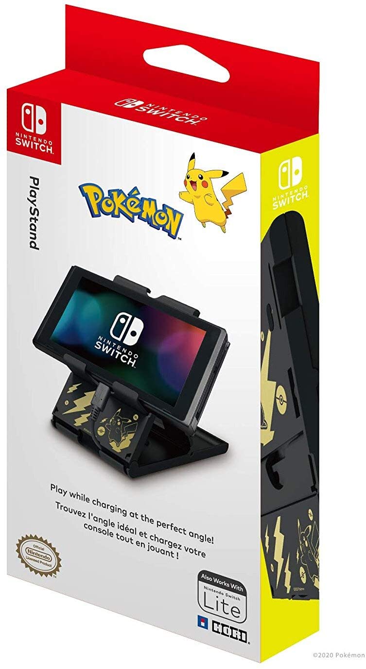 BASE HORIZONTAL PIKACHU NEGRA Y AMARILLA PLAYSTAND HORI (NSW)
