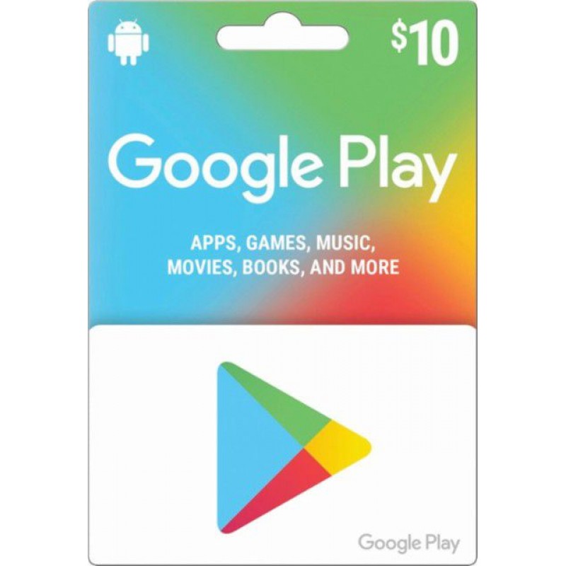 GOOGLE PLAY CARDS (DIGITAL CODE)