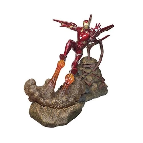 IRON MAN AVENGERS 3 TIRANDO FUEGO POR LOS PIES DIAMOND SELECT TOYS 6 PULGADAS