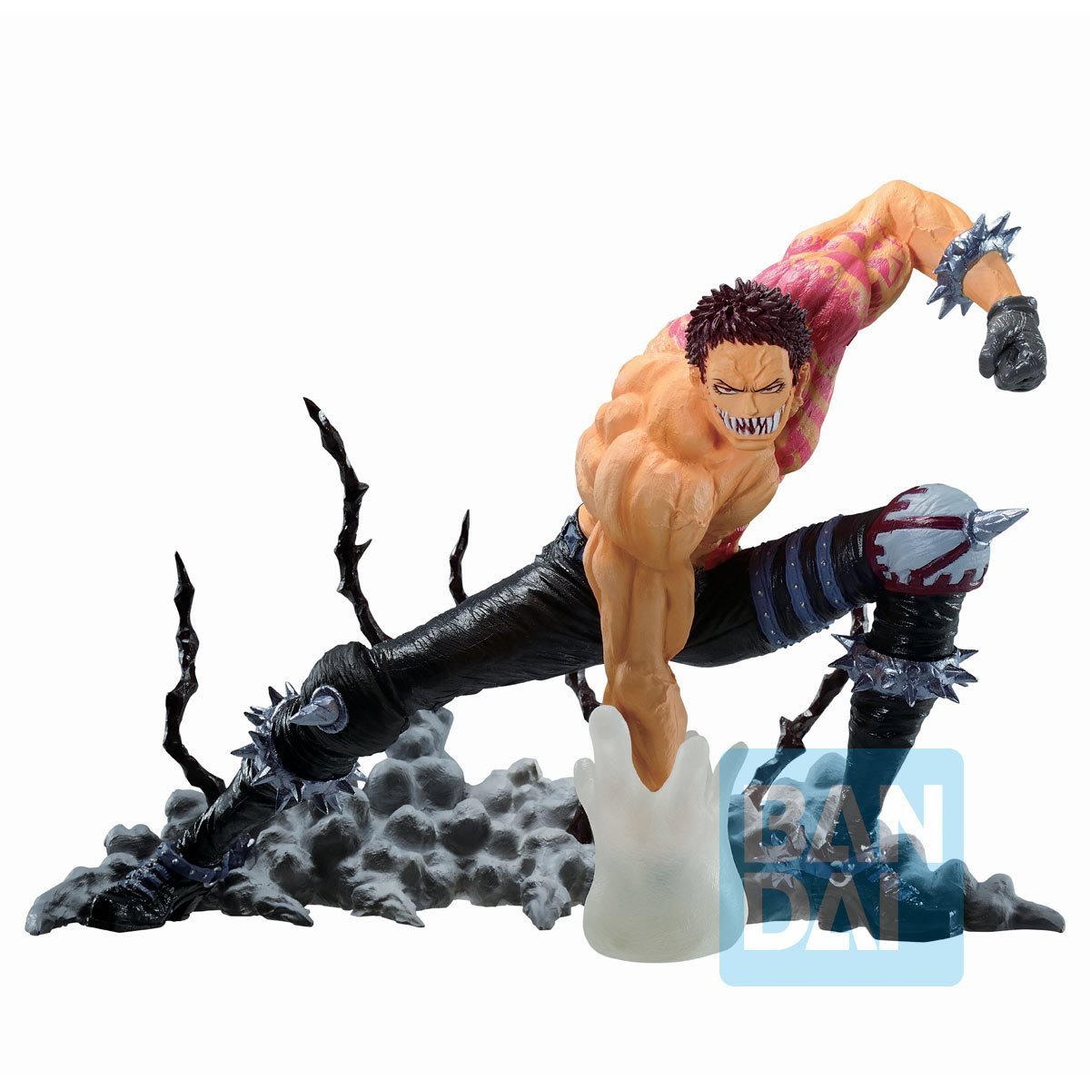 CHARLOTTE KATAKURI AGACHADO CON MOCHI EN SU MANO ONE PIECE BANDAI 6.4 PULGADAS