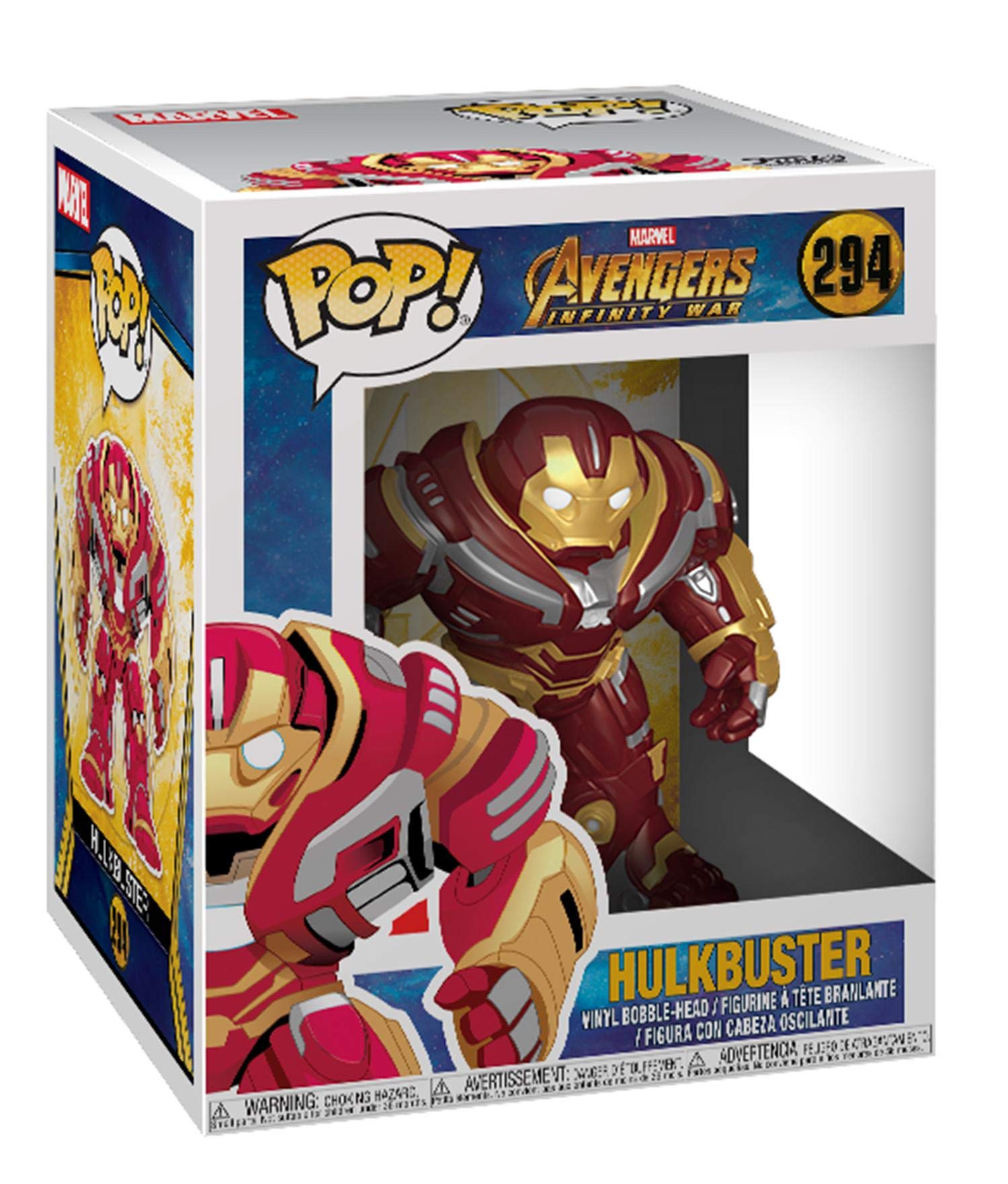HULKBUSTER 6 AVENGERS INFINITY WAR FUNKO 294 5.91 PULGADAS