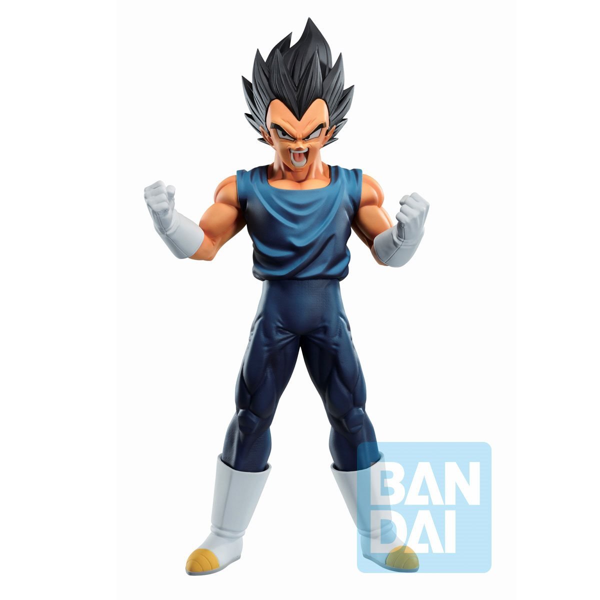 VEGETA DE PIE Y PUNOS HACIA ARRIBA DRAGON BALL SUPER BANDAI 8.7 PULGADAS