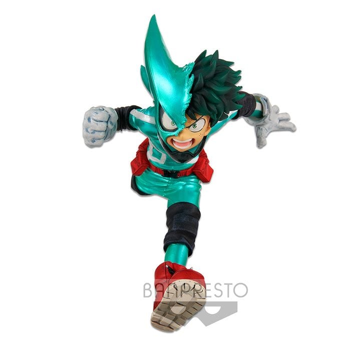 DEKU CORRIENDO CON MEDIA MASCARA MY HERO ACADEMIA BANPRESTO 3.7 PULGADAS