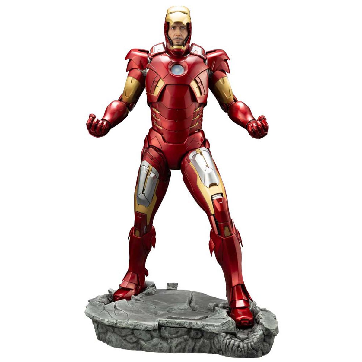 IRON MAN TRAJE MASCARA LEVANTADA KOTOBUKIYA 5 PULGADAS